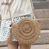 Hollow Out Woven Women Messenger Bag Single Shoulder Crossbody