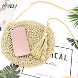 Hollow Out Woven Women Messenger Bag Single Shoulder Crossbody