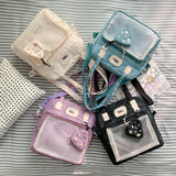 Green Nylon Shoulder Bag for Women