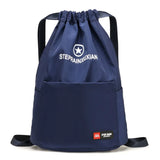 Women's Drawstring Backpack Large Capacity Multi-Pocket Outdoor Travel Bag