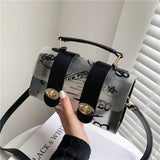Women Transparent Graffiti Shoulder Bag PVC Messenger Handbag Crossbody Purse