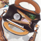 Vintage Leather Handbag Ladies Shoulder Bag Crossbody Large Capacity Tote