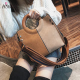 Vintage Leather Handbag Ladies Shoulder Bag Crossbody Large Capacity Tote