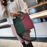 Vintage Leather Handbag Ladies Shoulder Bag Crossbody Large Capacity Tote