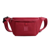 Women Waterproof Nylon Waist Bags Ladies Bum Bag Travel Crossbody Chest Packs