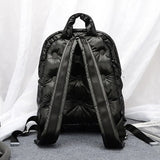 Women Winter Space Cotton Backpack Large Capacity School Bag