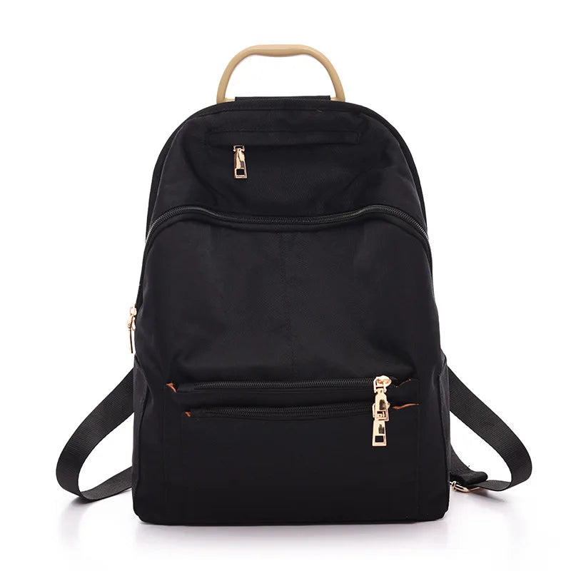 Women's Waterproof Nylon School Backpack Laptop Bagpack