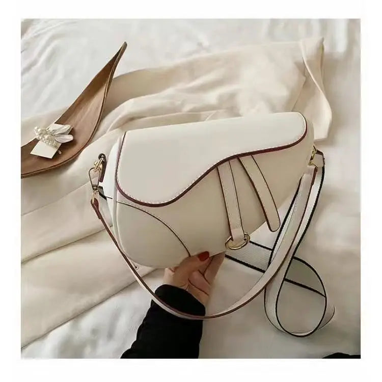 Women's Saddle Bag Pu Diagonal Handbag