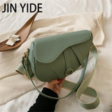 Women's Saddle Bag Pu Diagonal Handbag