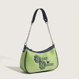 Plush Shoulder Bag Suede Chain Retro Tote Underarm Handbag Women's Bags