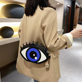 Women's Retro Eye Chain One Shoulder Crossbody Bag Y2K Handbag