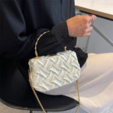 Women's Woven Chain One Shoulder Crossbody Bag Handbag Versatile Work