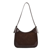 Women's Retro Corduroy Shoulder Bag Casual Handbag