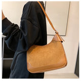 Women's Retro Corduroy Shoulder Bag Casual Handbag