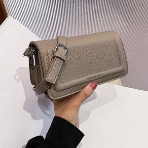 Retro Lychee Pattern Shoulder Bag Women's Bag Net Red Tide All-match Messenger B