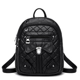 Women's Small Shoulder Bags Soft Leather Ladies Backpack Multifunctional