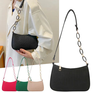 Women's Retro PU Leather Armpit Handbag Totes Shoulder Bag