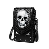 Y2K Skull Shoulder Bag Goth Punk Hip Pop Purse