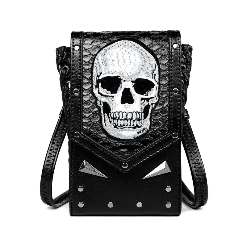 Y2K Skull Shoulder Bag Goth Punk Hip Pop Purse