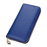 Ladies Long Zipper Leather Bag 9504