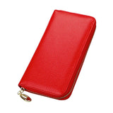 Ladies Long Zipper Leather Bag 9504