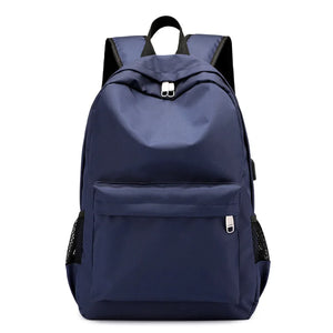 Men's Oxford Cloth Leisure Backpack for College Students