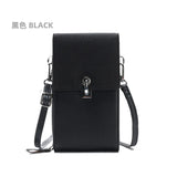 Solid PU Women's Wallet Phone Bag