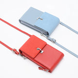 Solid PU Women's Wallet Phone Bag
