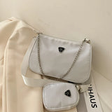 Retro Crescent Chain Crossbody Shoulder Bag