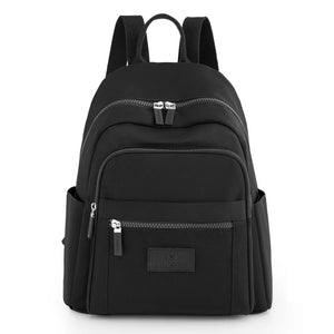 Casual Double Zipper Women Backpack High Capacity Students School Girl Shoulder