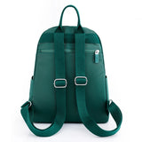 Casual Double Zipper Women Backpack High Capacity Students School Girl Shoulder