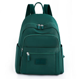 Casual Double Zipper Women Backpack High Capacity Students School Girl Shoulder