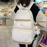 Nylon Waterproof School Bags for Teenage Girls Backpacks Women Travel Bags