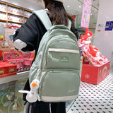 Nylon Waterproof School Bags for Teenage Girls Backpacks Women Travel Bags
