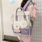 Nylon Waterproof School Bags Teenage Girls Backpacks Women Travel College