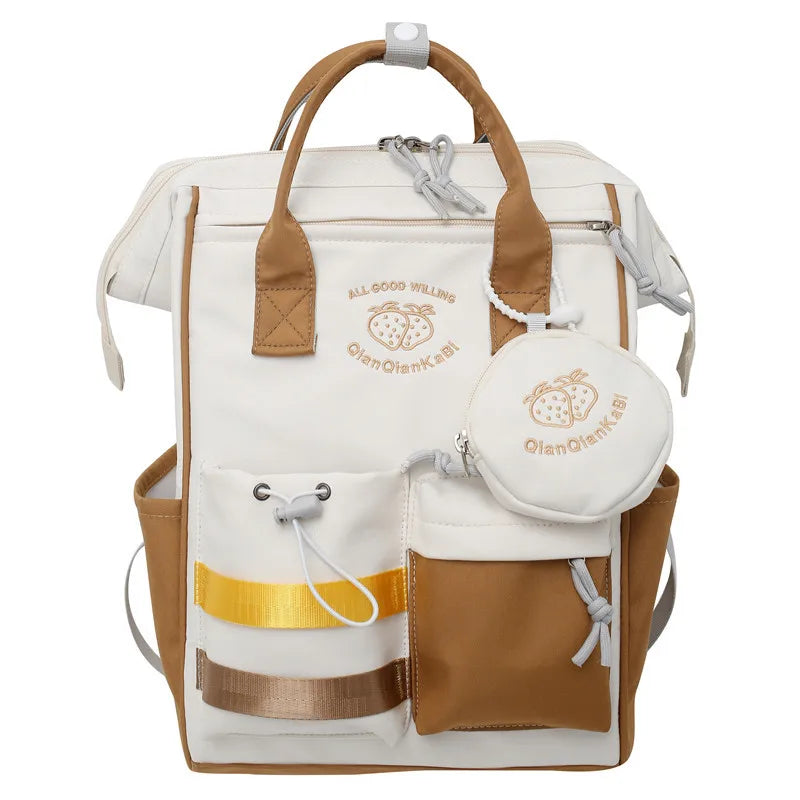 Nylon Waterproof School Bags Teenage Girls Backpacks Women Travel College