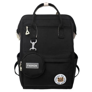 Nylon Waterproof Women School Backpacks Teenage Girls Travel Laptop Backpacks