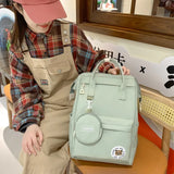 Nylon Waterproof Women School Backpacks Teenage Girls Travel Laptop Backpacks