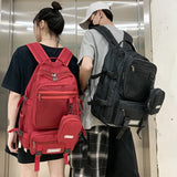 Waterproof Nylon School Backpack for Teenage Girls Large Capacity Men Travel Bag
