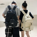 Waterproof Nylon School Backpack for Teenage Girls Large Capacity Men Travel Bag
