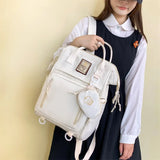 Nylon Waterproof Women School Backpacks for Teenage Girls