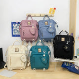 Nylon Waterproof Women School Backpacks for Teenage Girls