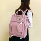 Nylon Waterproof Women School Backpacks for Teenage Girls