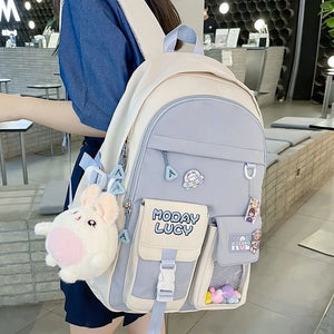 Nylon Waterproof Girls School Backpacks