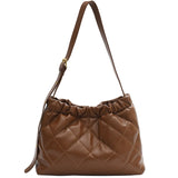 High Capacity Winter Tote Leather Handbag Women Shoulder