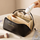 Large Travel Cosmetic Bag PU Pillow Bag Toiletry Bags