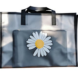 Transparent Floral Cosmetic Bag Waterproof Beauty Case