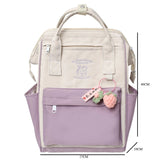 Nylon Backpack for Women and Girls, Travel School Bag for Teenage Girls