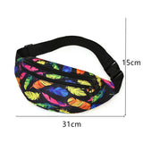 Printed Waist Bag Sport Run Fanny Pack Bum Bag Chest Bag Phone Pouch