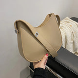 PU Solid Leather Shoulder Bags Women Handbags Casual Ladies CrossBody Bag